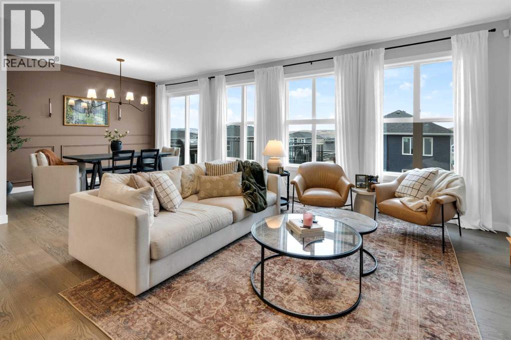 287 Rivercrest Boulevard, Cochrane, AB - Indoor Photo Showing Living Room