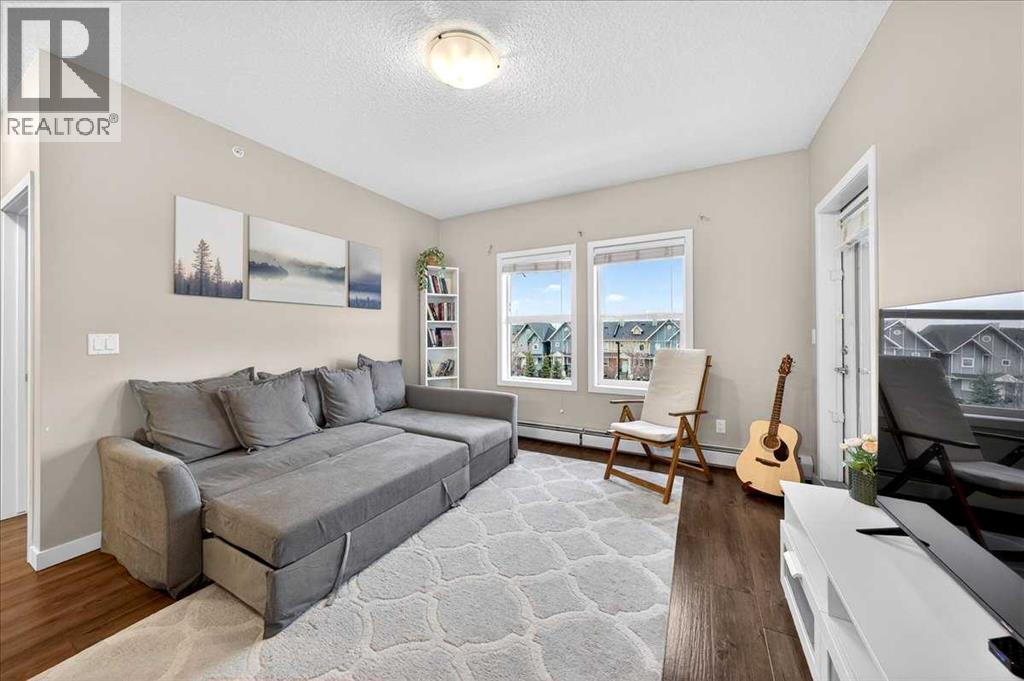 302, 200 Cranfield Common Se, Calgary, AB - Indoor Photo Showing Living Room