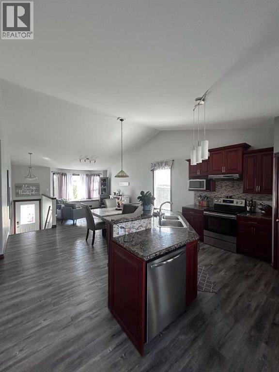 223 15 Street E, Brooks, AB - Indoor Photo Showing Kitchen With Double Sink