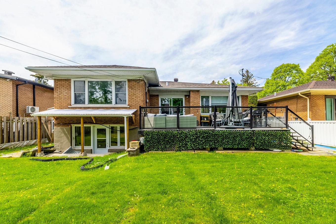 Back facade - 2490 Rue Major, Montréal (Saint-Laurent), QC - Outdoor With Deck Patio Veranda