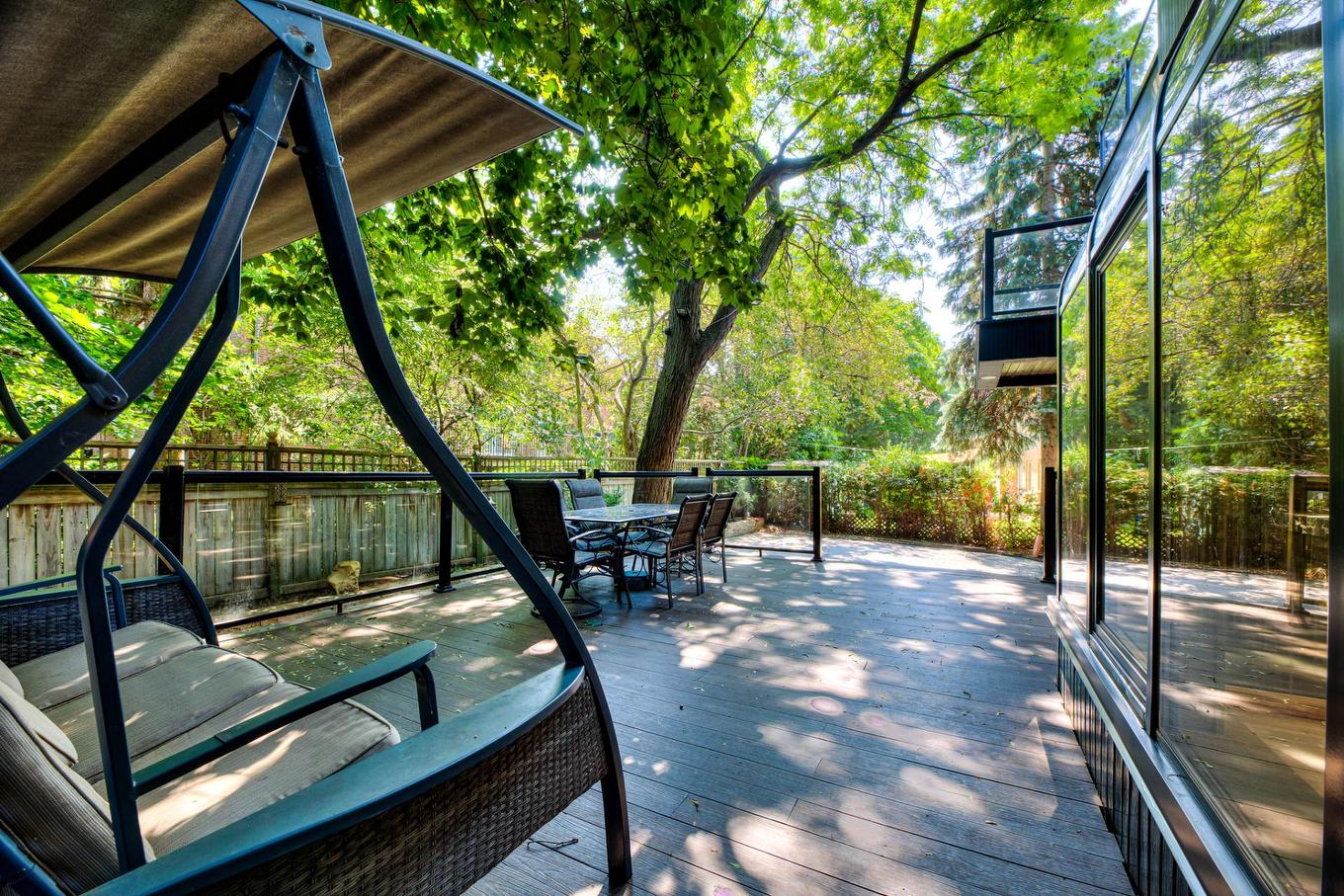 Cour - 5782 Rue Fleet, Hampstead, QC - Outdoor With Deck Patio Veranda With Exterior