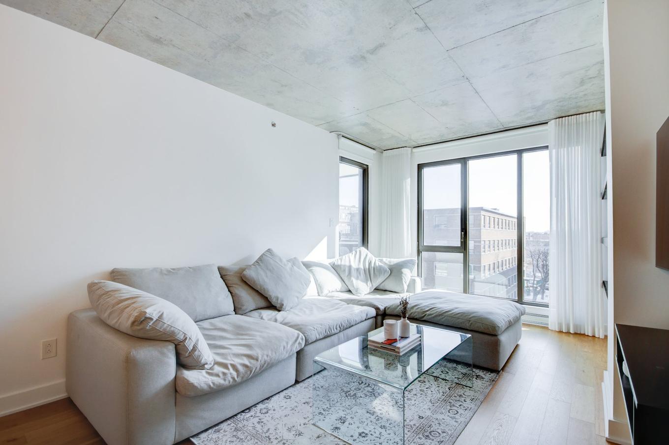 Salon - 510-75 Rue De Castelnau O., Montréal (Villeray/Saint-Michel/Parc-Extension), QC - Indoor Photo Showing Living Room