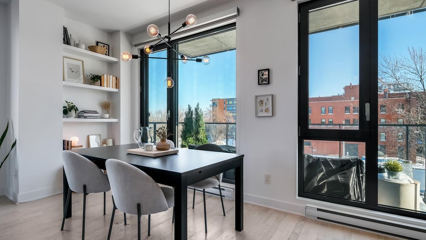 Salle à manger - 401-3900 Rue Marcel-Pepin, Montréal (Rosemont/La Petite-Patrie), QC - Indoor Photo Showing Dining Room