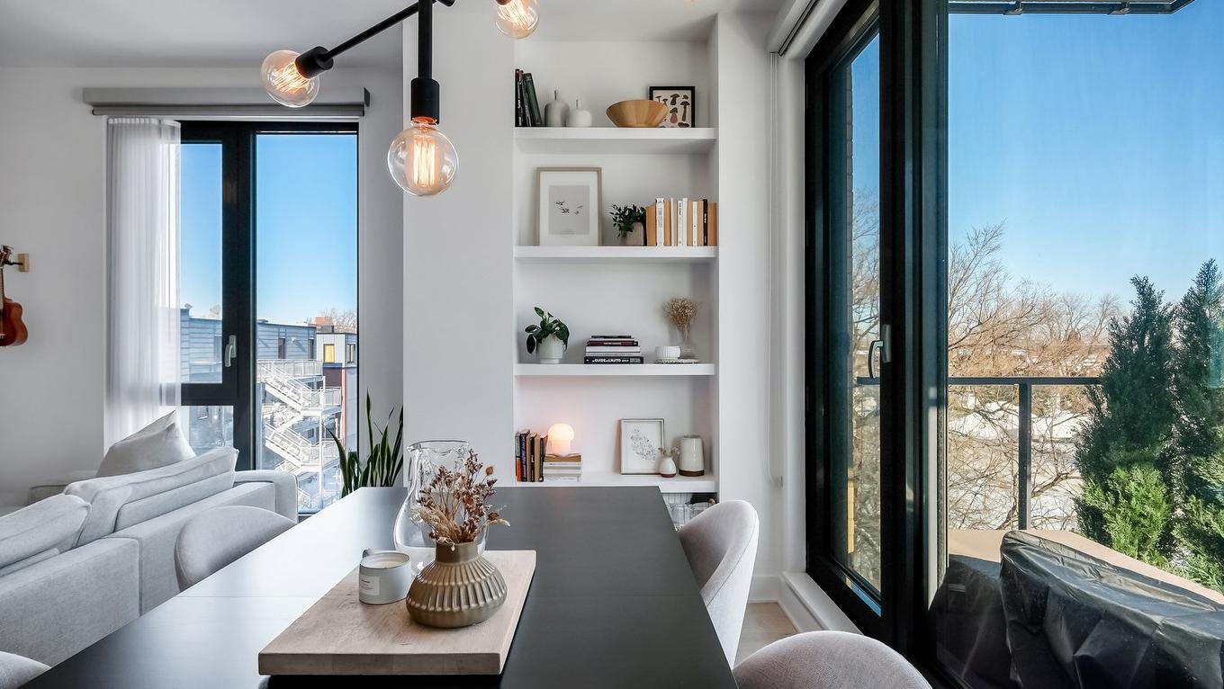 Salle à manger - 401-3900 Rue Marcel-Pepin, Montréal (Rosemont/La Petite-Patrie), QC - Indoor Photo Showing Dining Room