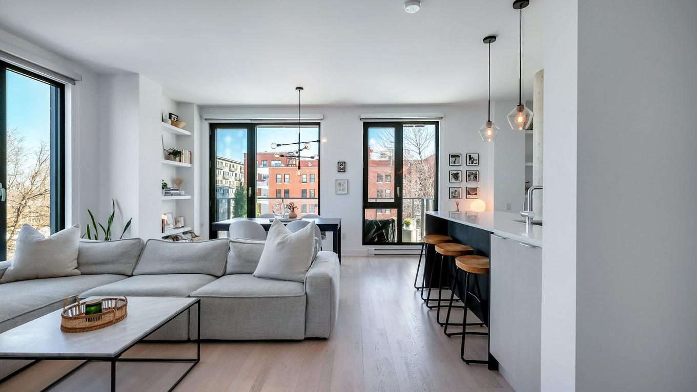 Vue d'ensemble - 401-3900 Rue Marcel-Pepin, Montréal (Rosemont/La Petite-Patrie), QC - Indoor Photo Showing Living Room