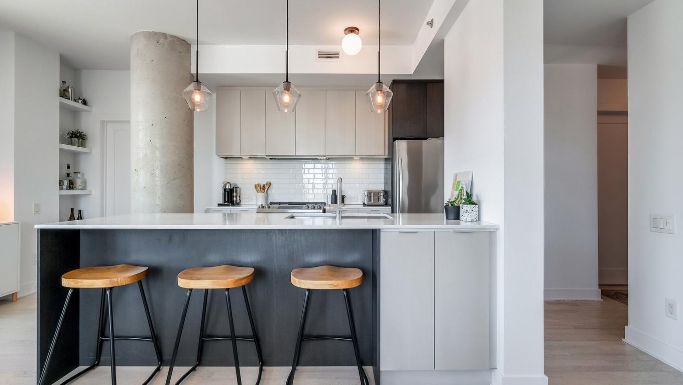 Cuisine - 401-3900 Rue Marcel-Pepin, Montréal (Rosemont/La Petite-Patrie), QC - Indoor Photo Showing Kitchen With Upgraded Kitchen