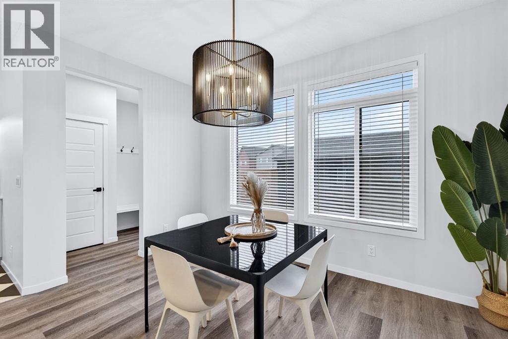 413 Belmont Park Sw, Calgary, AB - Indoor Photo Showing Dining Room