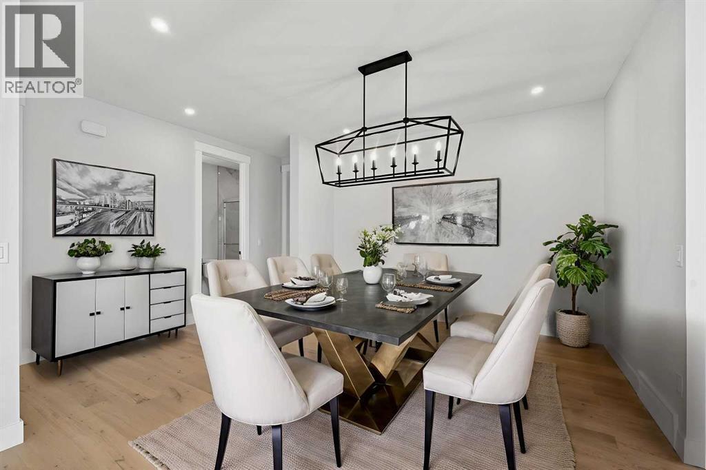 Virtually StagedVirtually Staged - 202 Kinniburgh Loop, Chestermere, AB - Indoor Photo Showing Dining Room