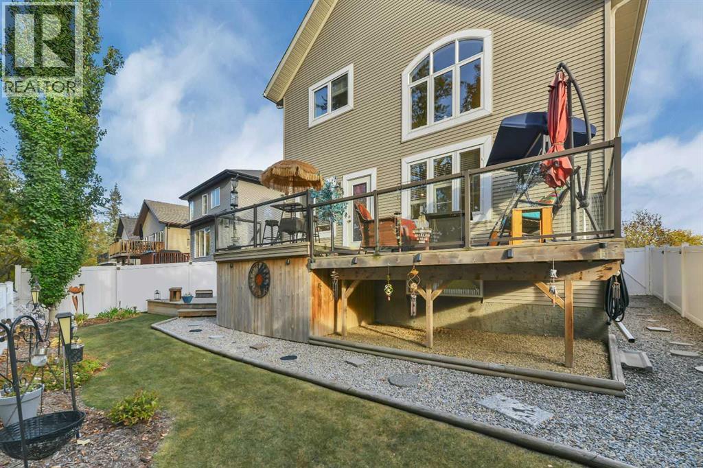 WEST FACING BACK YARD - 232 Wiley Crescent, Red Deer, AB - Outdoor With Deck Patio Veranda