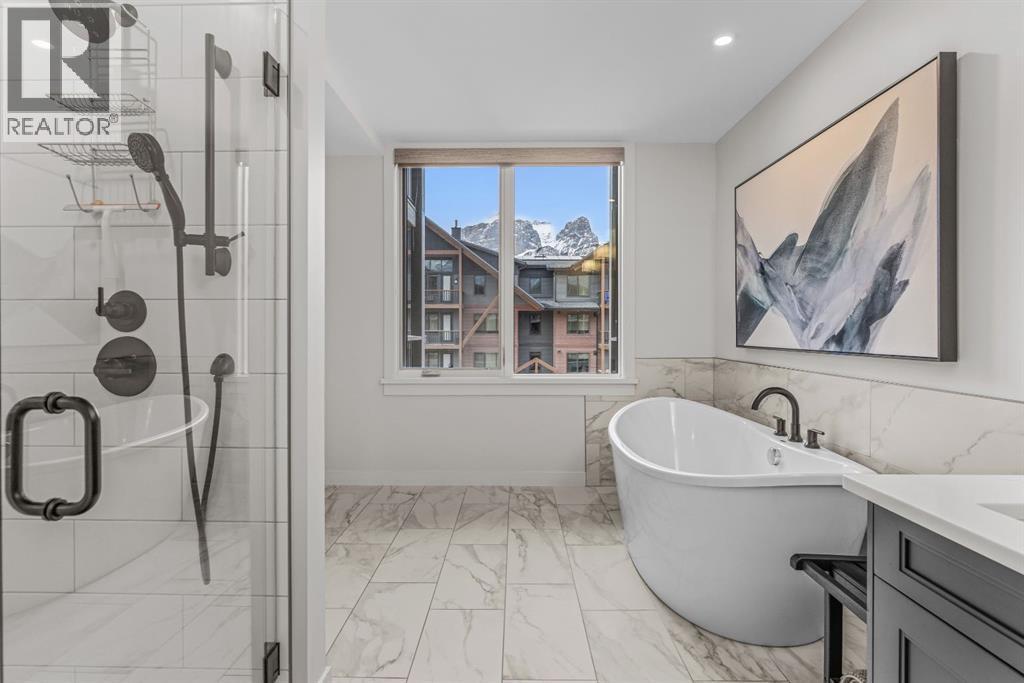 Ensuite #1 - 313, 1408 Spring Creek Gate, Canmore, AB - Indoor Photo Showing Bathroom