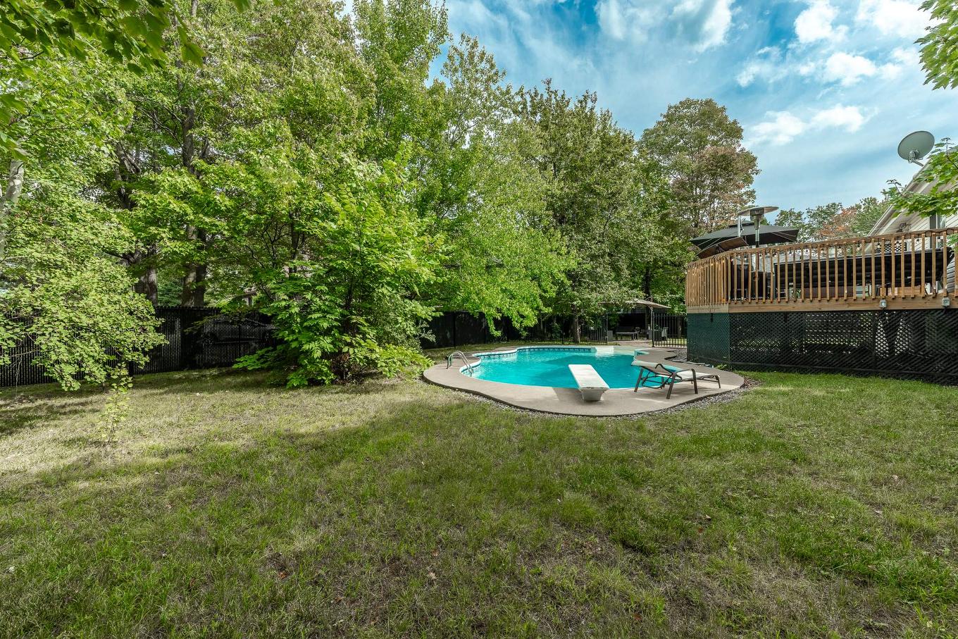 Cour - 163 Av. Du Parc, Saint-Jean-Sur-Richelieu, QC - Outdoor With In Ground Pool With Backyard