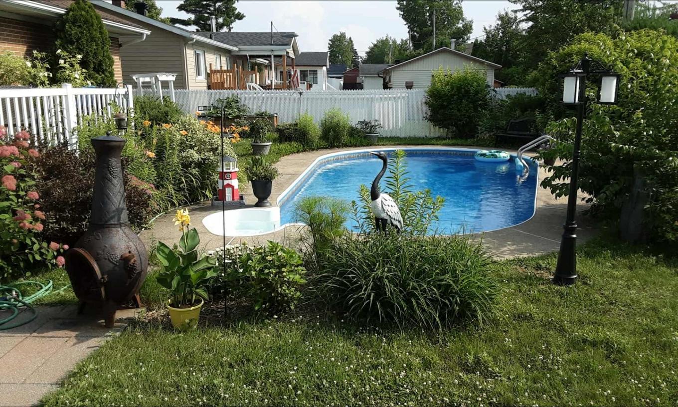 Piscine - 658 Rue Barkoff, Trois-Rivières, QC - Outdoor With In Ground Pool With Backyard
