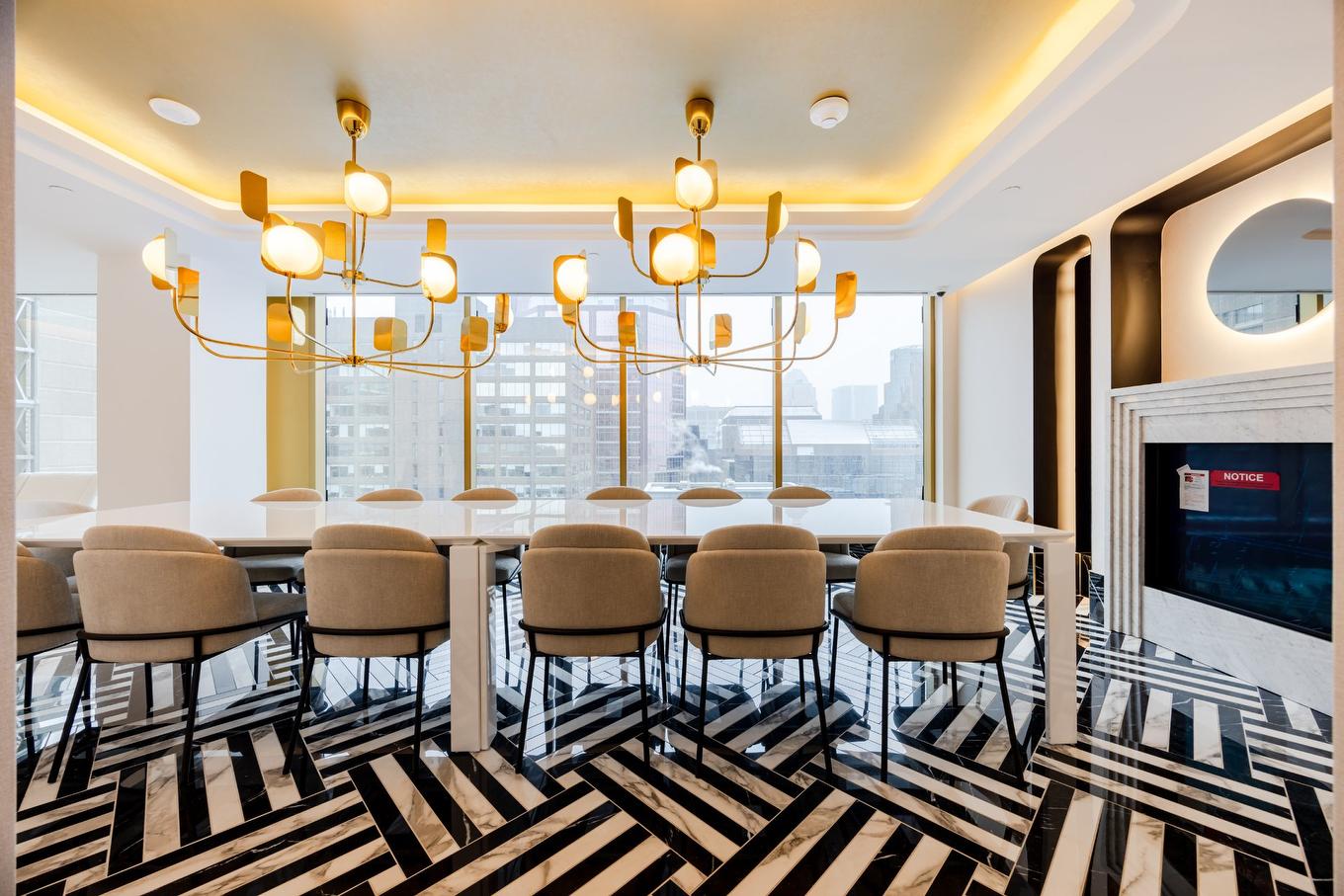 Salle communautaire - 805-2060 Rue Peel, Montréal (Ville-Marie), QC - Indoor Photo Showing Dining Room