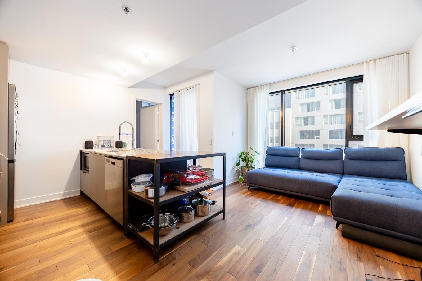 Salon - 805-2060 Rue Peel, Montréal (Ville-Marie), QC - Indoor Photo Showing Living Room