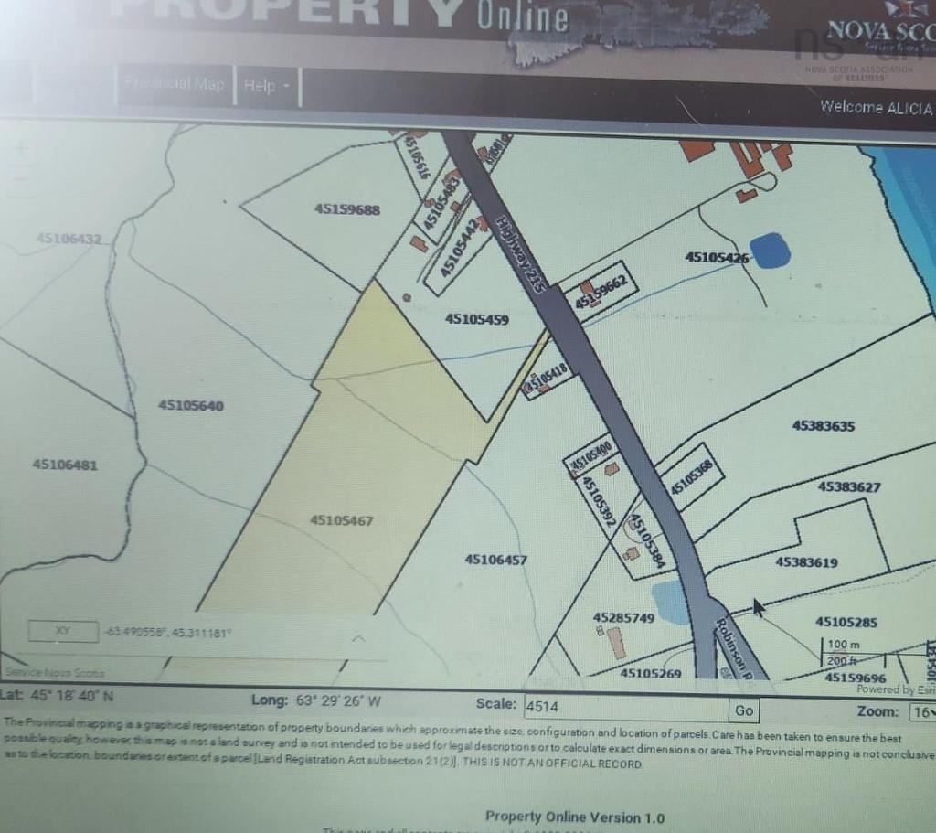 22 Acre 215 Highway, Maitland, NS