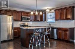 Kitchen with stainless steel appliances -