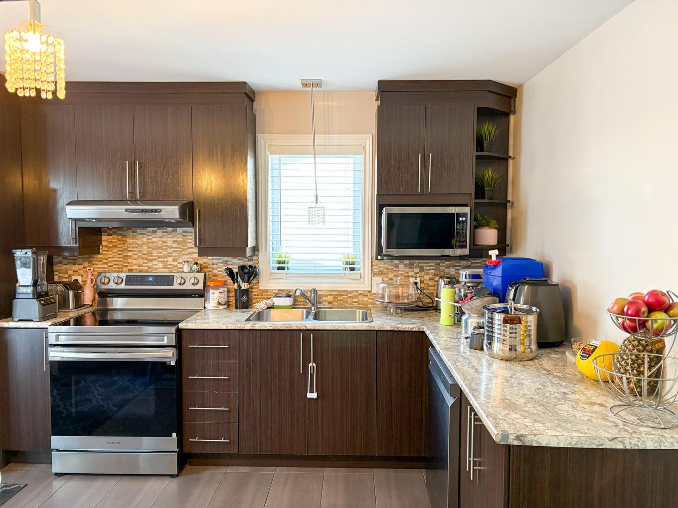 Kitchen - 645 Rue Du Tressot, Drummondville, QC - Indoor Photo Showing Kitchen With Double Sink