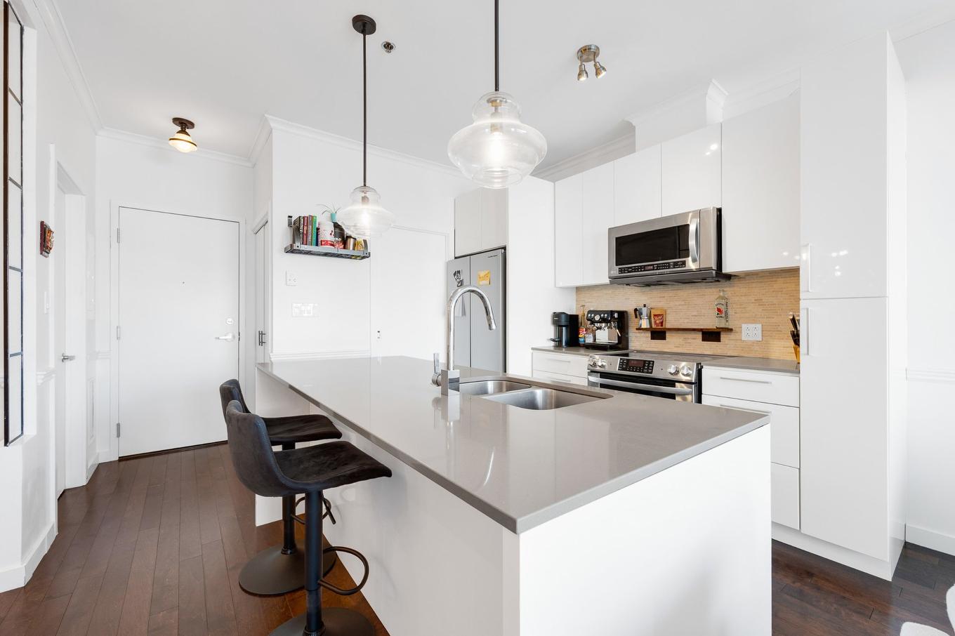Cuisine - 219-750 32E Avenue, Montréal (Lachine), QC - Indoor Photo Showing Kitchen With Double Sink