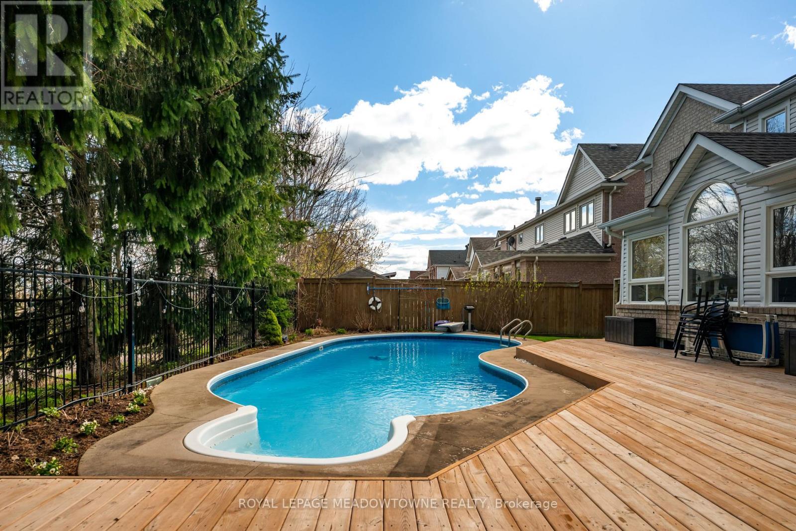 19 Grist Mill Drive, Halton Hills, ON - Outdoor With In Ground Pool With Deck Patio Veranda