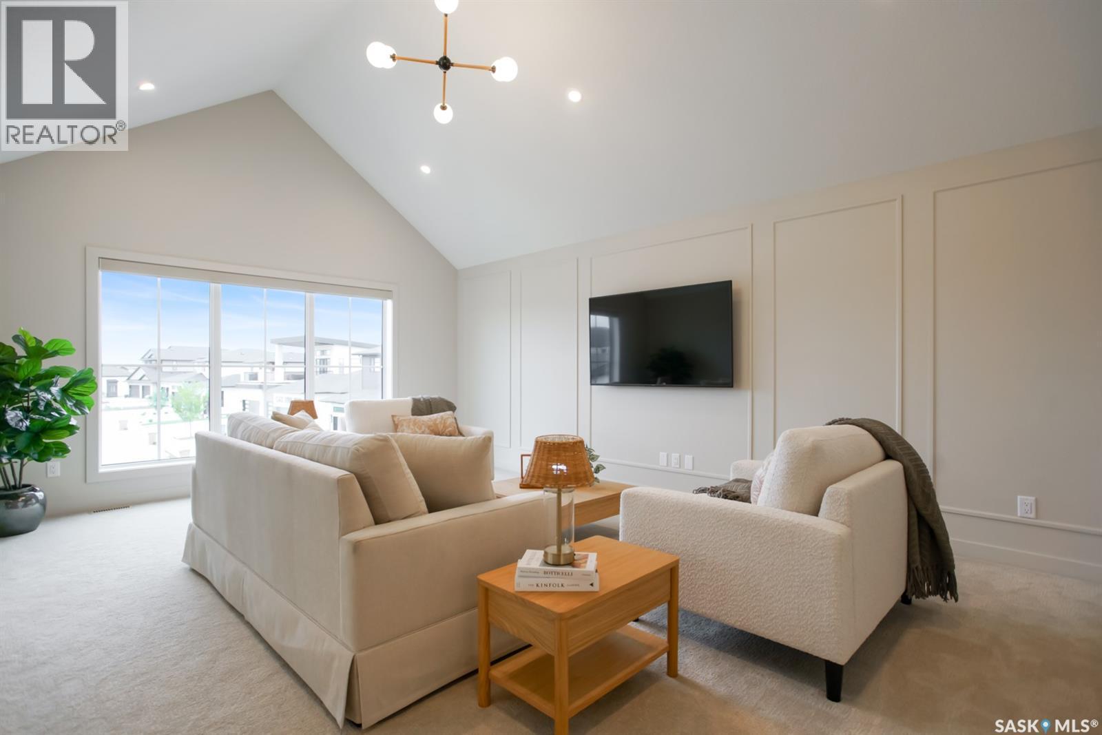 4158 Fieldstone Way, Regina, SK - Indoor Photo Showing Living Room