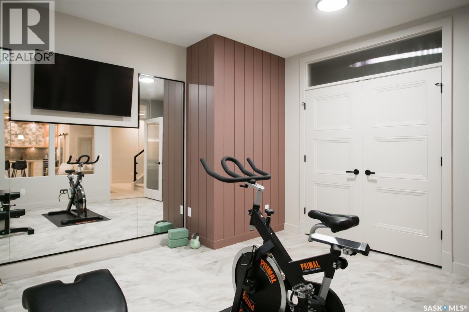 4158 Fieldstone Way, Regina, SK - Indoor Photo Showing Gym Room