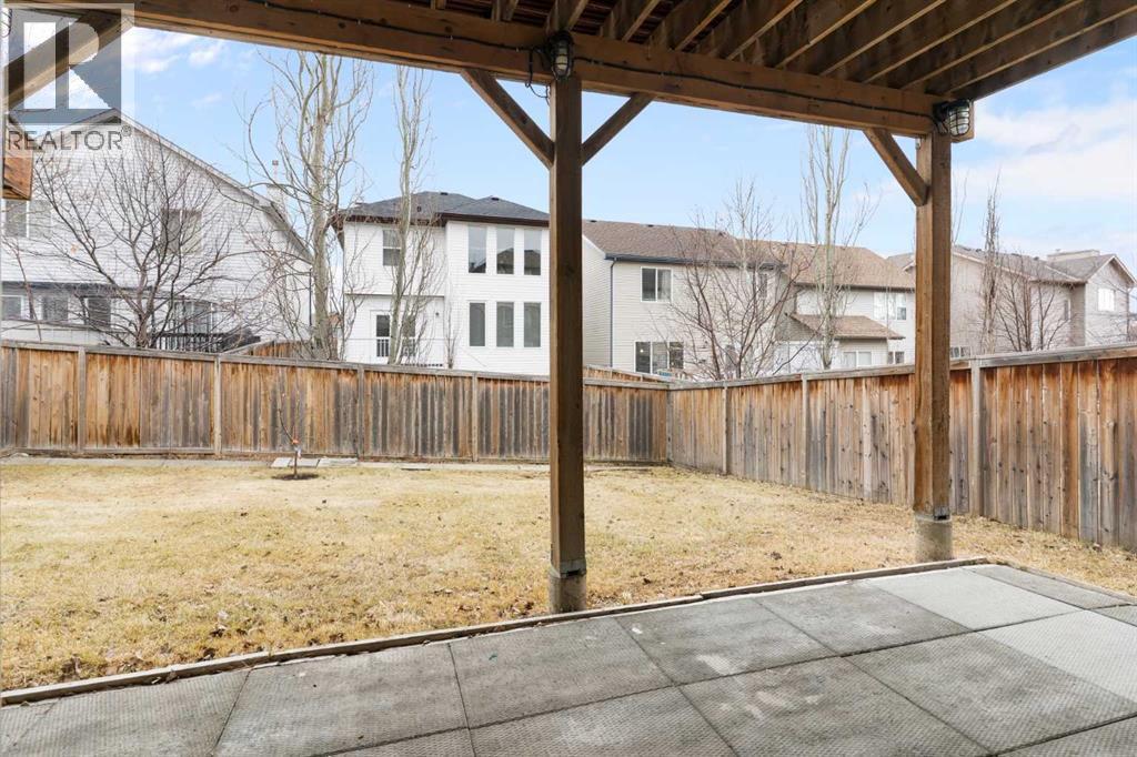 Fenced rear yard - 129 Evansbrooke Way Nw, Calgary, AB - Outdoor