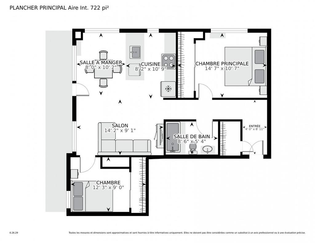 Plan (croquis) - 1546-1414 Rue Chomedey, Montréal (Ville-Marie), QC - Other
