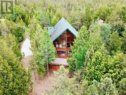 Completely set in the trees for 4 season privacy. -