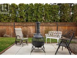 Concrete patio for cozy evening chats -