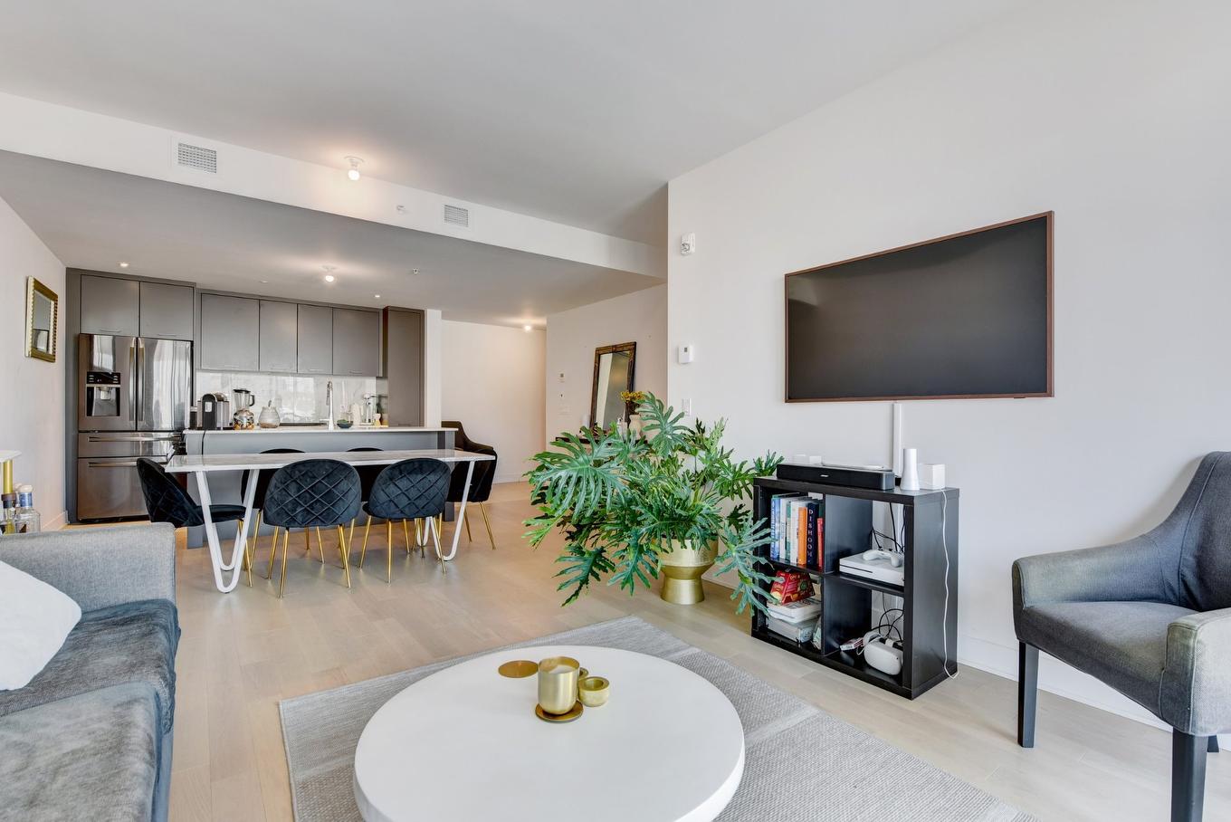 Dining room - 401A-1400 Rue Ottawa, Montréal (Le Sud-Ouest), QC - Indoor Photo Showing Living Room