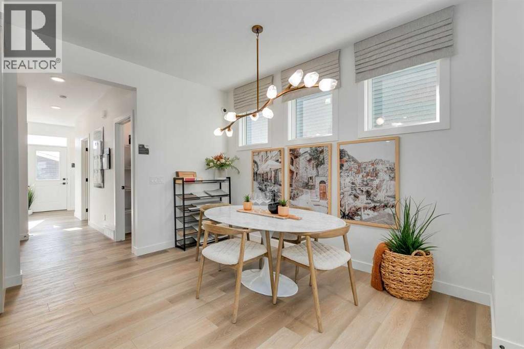 240 Layton Link Se, Airdrie, AB - Indoor Photo Showing Dining Room