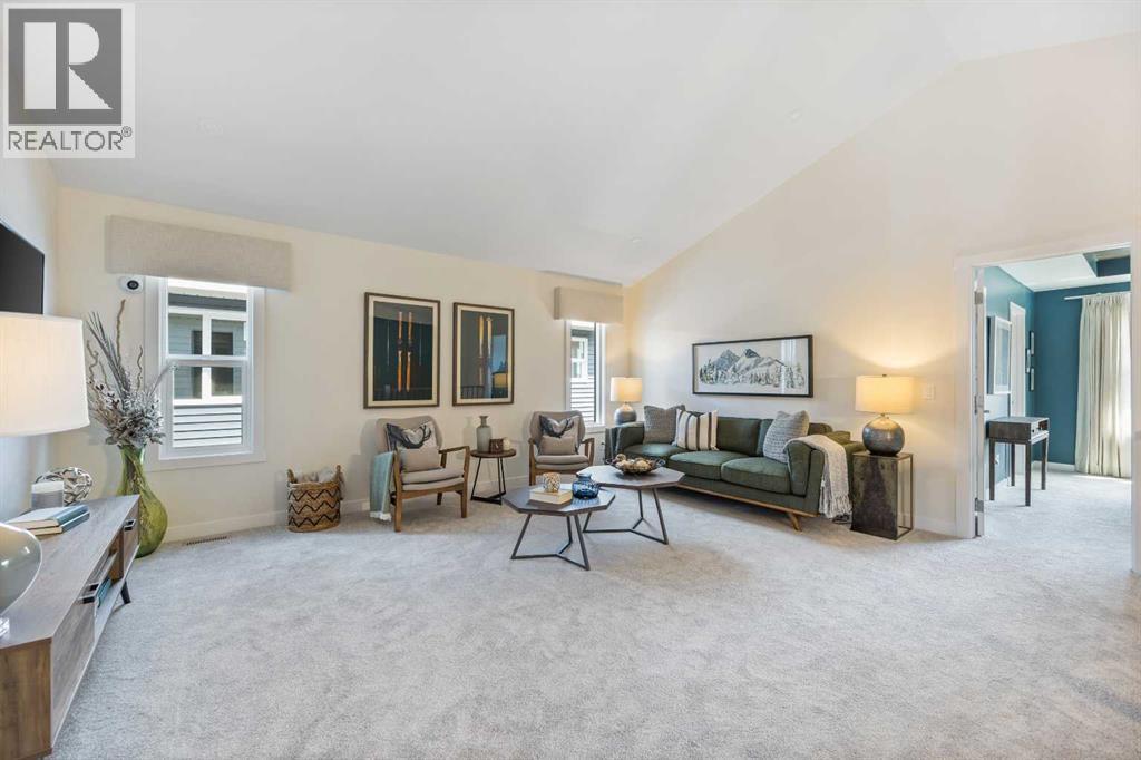 65 Emberside Grove, Cochrane, AB - Indoor Photo Showing Living Room