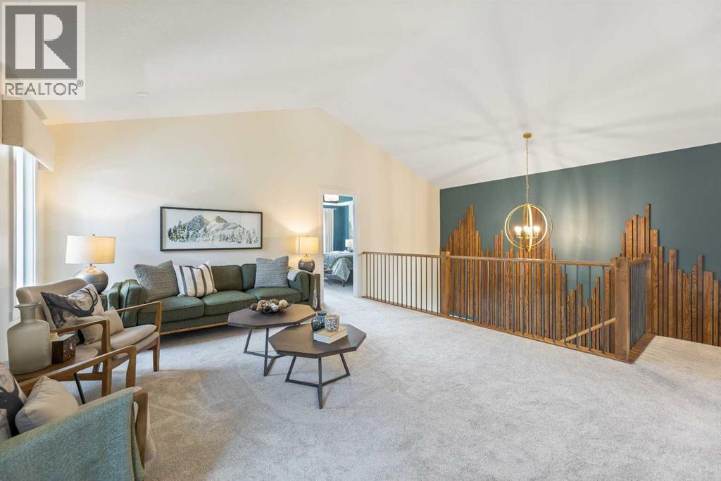 65 Emberside Grove, Cochrane, AB - Indoor Photo Showing Living Room