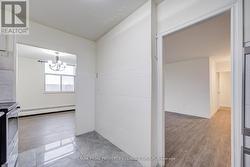 Kitchen with view towards dining and living room -