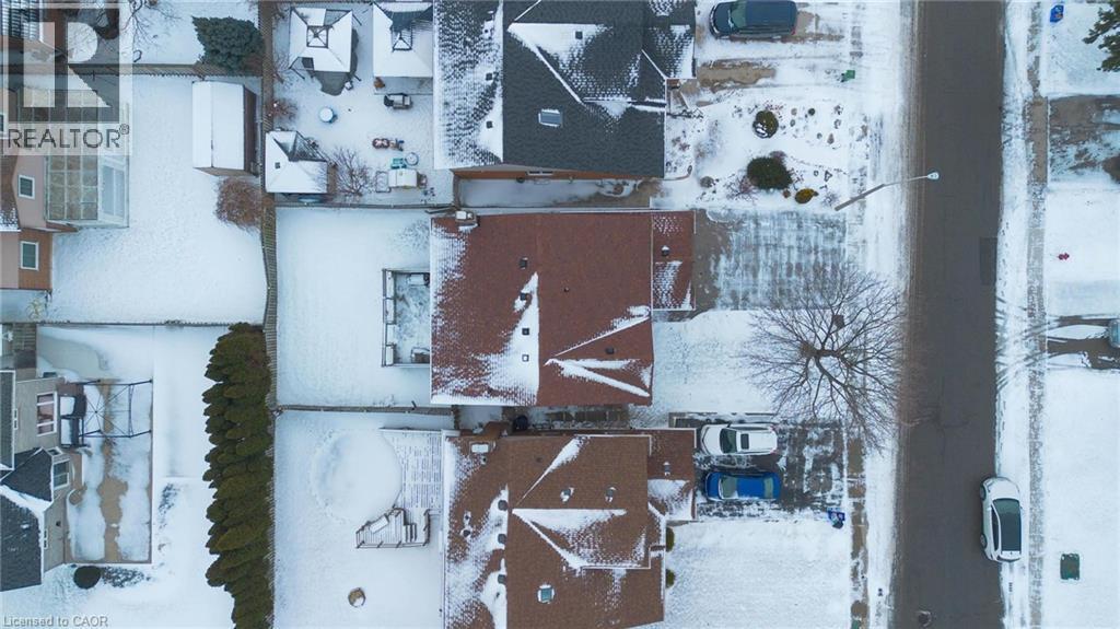 View of snowy aerial view - 5 Charing Drive, Hamilton, ON - Outdoor