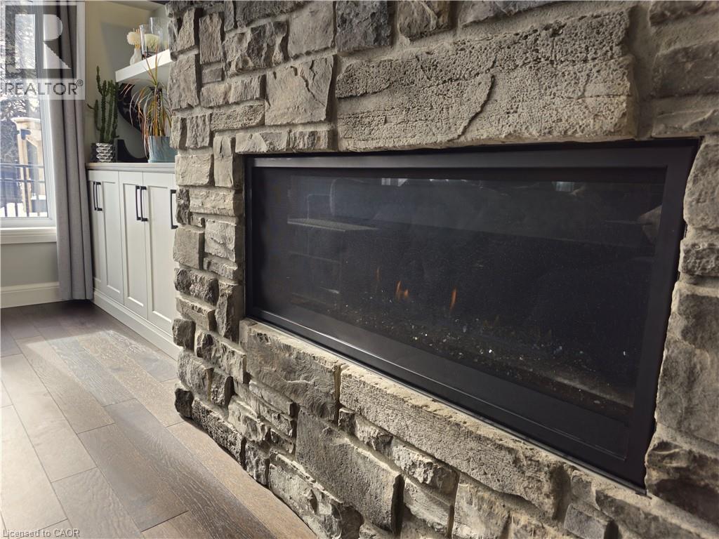 Gas Fireplace - 46 Stonebridge Place, Simcoe, ON - Indoor With Fireplace
