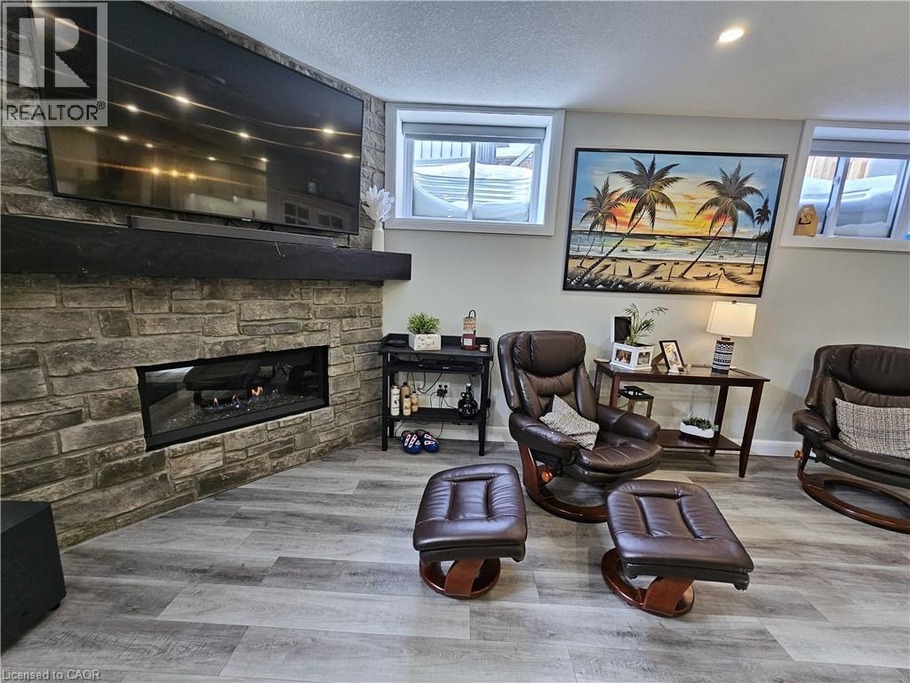 Gas Fireplace - 46 Stonebridge Place, Simcoe, ON - Indoor With Fireplace