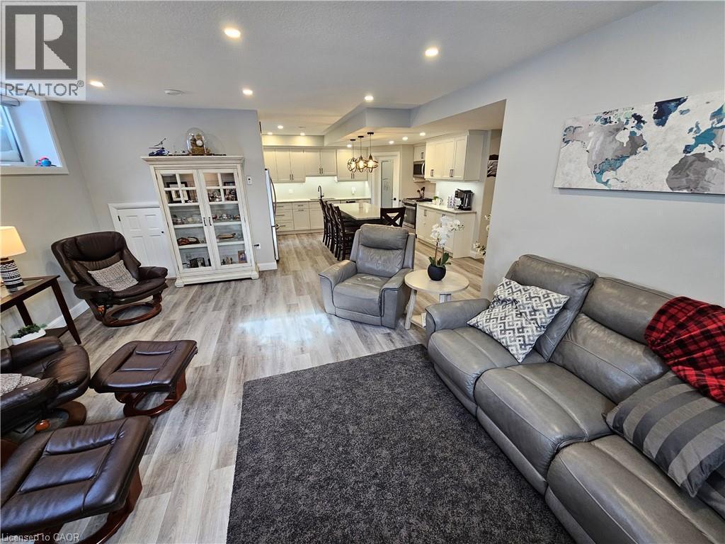 View of Kitchen from Living Room - 46 Stonebridge Place, Simcoe, ON - Indoor Photo Showing Living Room
