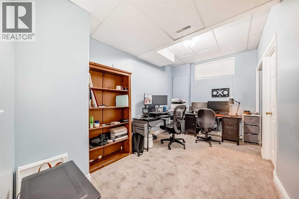 Basement Bedroom - 188 Hidden Ranch Crescent Nw, Calgary, AB - Indoor Photo Showing Office
