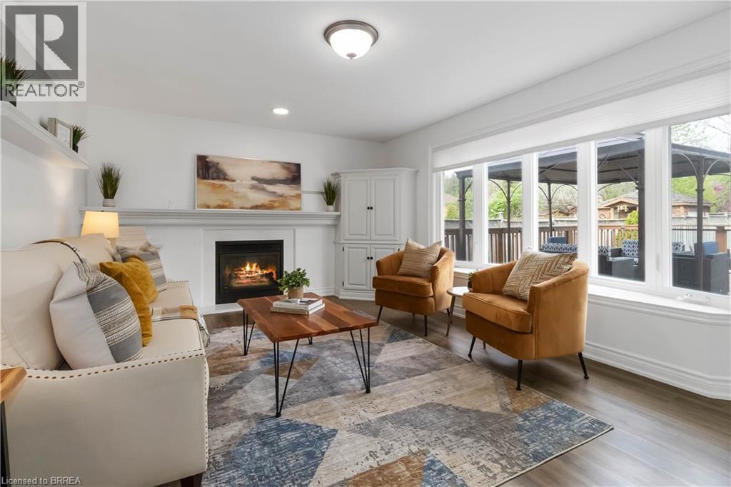 275 Granite Hill Road, Cambridge, ON - Indoor Photo Showing Living Room With Fireplace