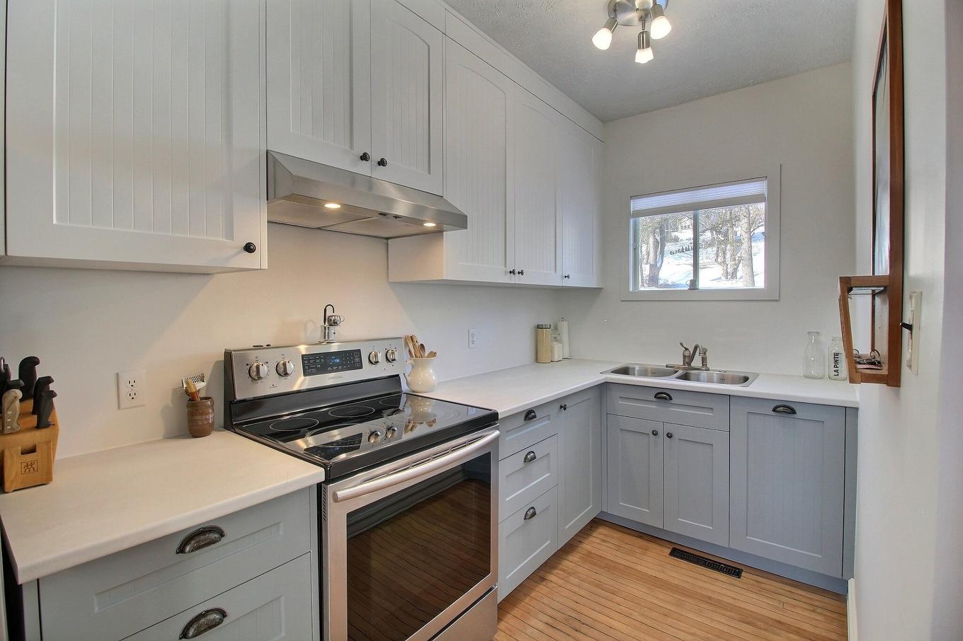 Kitchen - 3 Rue Vertu, Windsor, QC - Indoor Photo Showing Kitchen With Double Sink