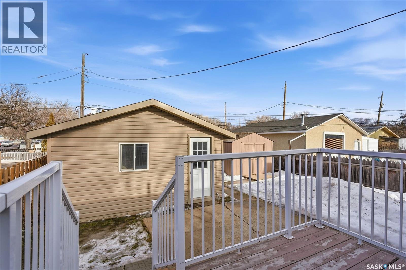 4124 4Th Avenue, Regina, SK - Outdoor With Deck Patio Veranda With Exterior