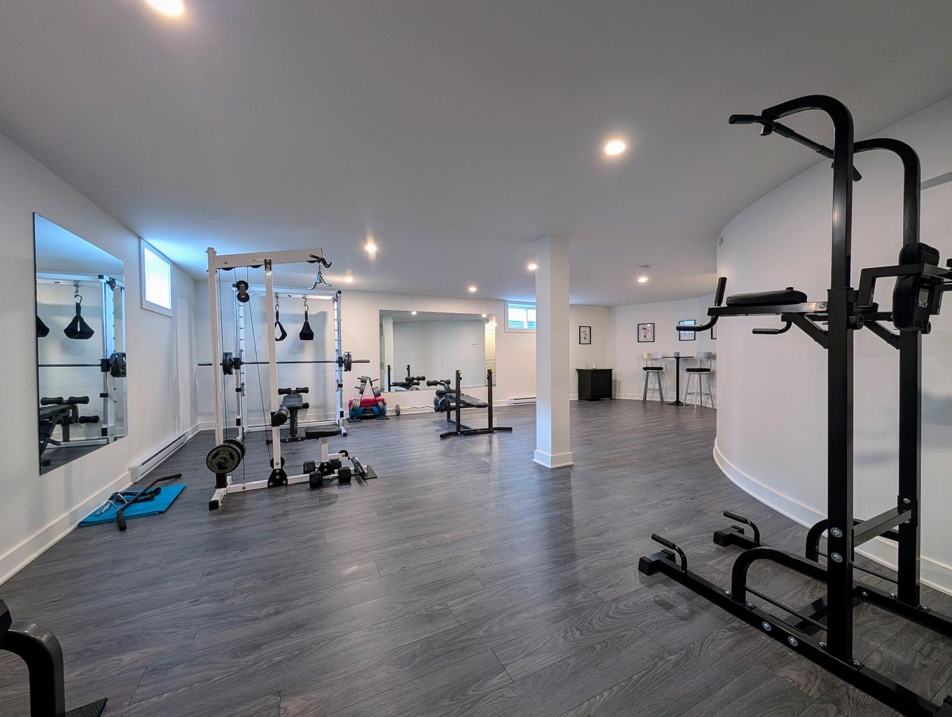 Sous-sol - 10536 Rue Thomas-Paine, Montréal (Rivière-Des-Prairies/Pointe-Aux-Trembles), QC - Indoor Photo Showing Gym Room