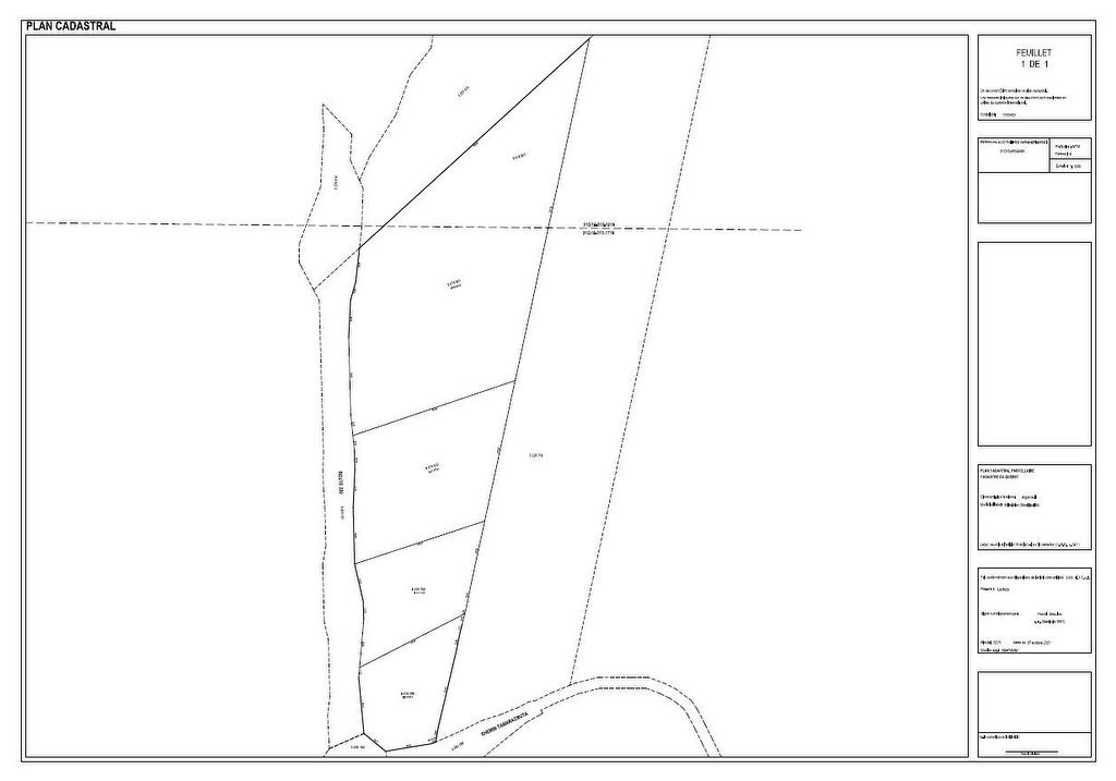 Plan (croquis) - Route 329, Mille-Isles, QC