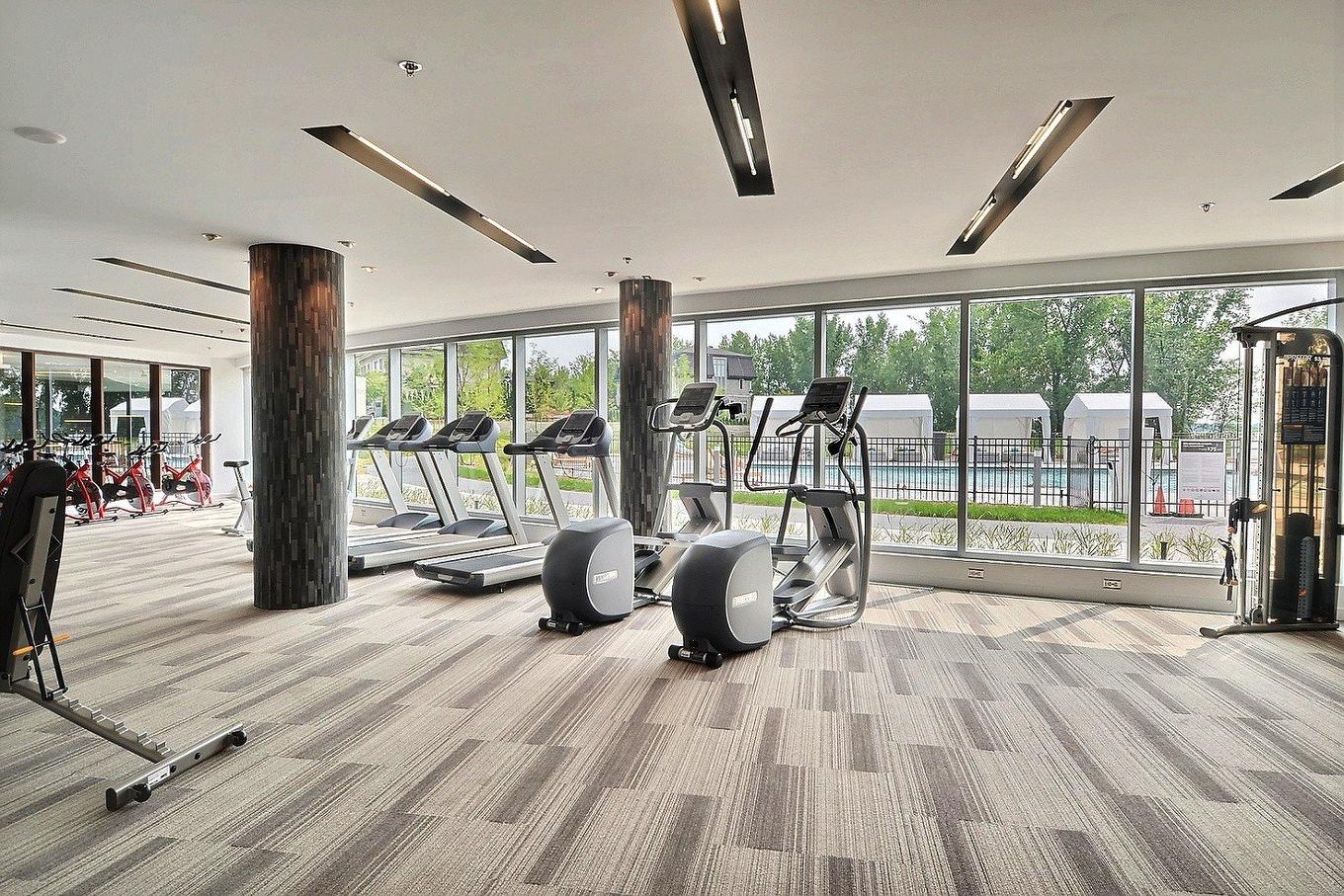 Salle d'exercice - 813-100 Rue André-Prévost, Montréal (Verdun/Île-Des-Soeurs), QC - Indoor Photo Showing Gym Room