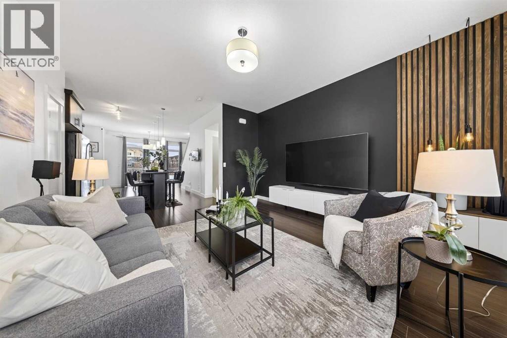 404 Redstone View Ne, Calgary, AB - Indoor Photo Showing Living Room