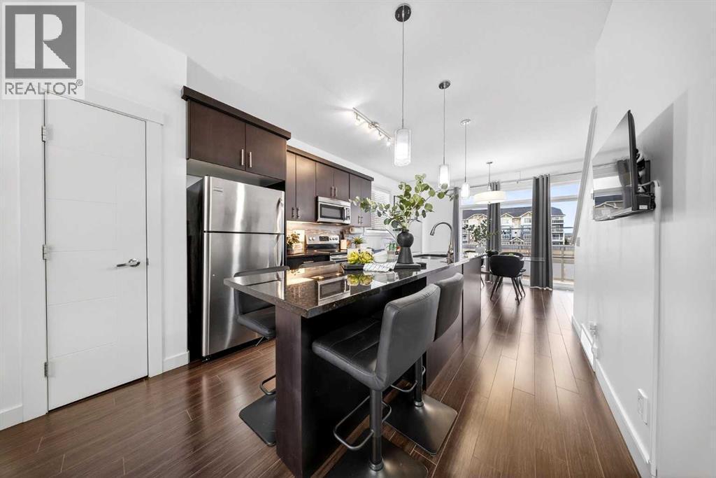 404 Redstone View Ne, Calgary, AB - Indoor Photo Showing Kitchen With Stainless Steel Kitchen With Upgraded Kitchen