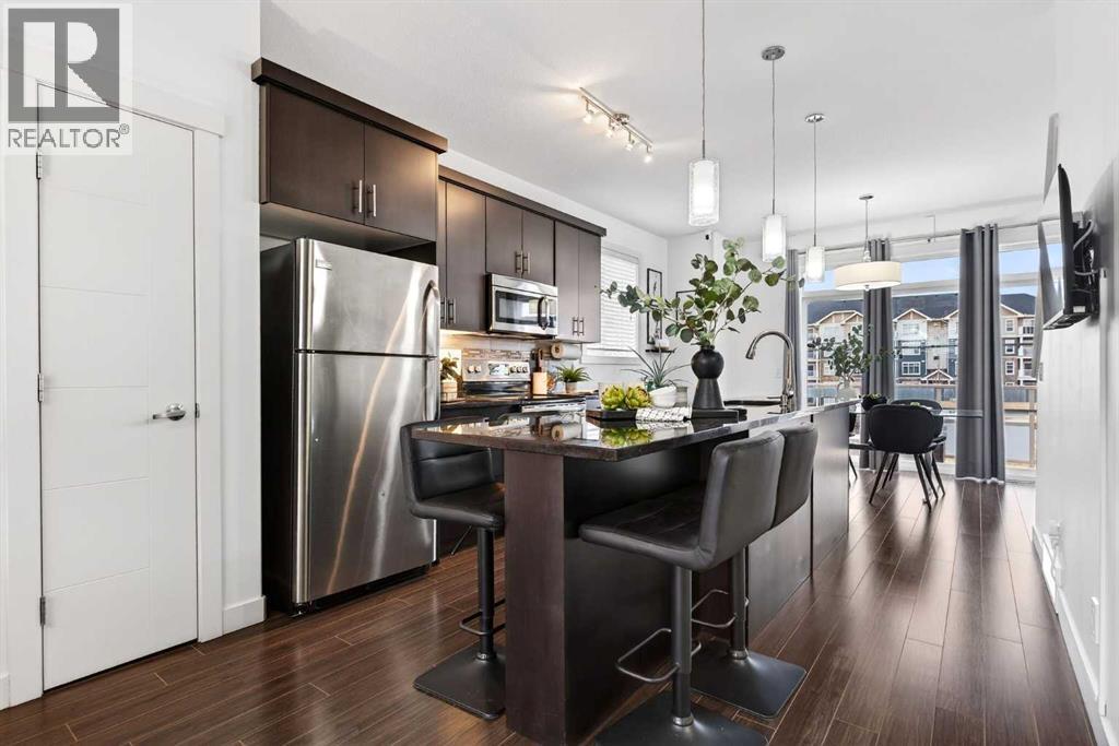 404 Redstone View Ne, Calgary, AB - Indoor Photo Showing Kitchen With Stainless Steel Kitchen With Upgraded Kitchen