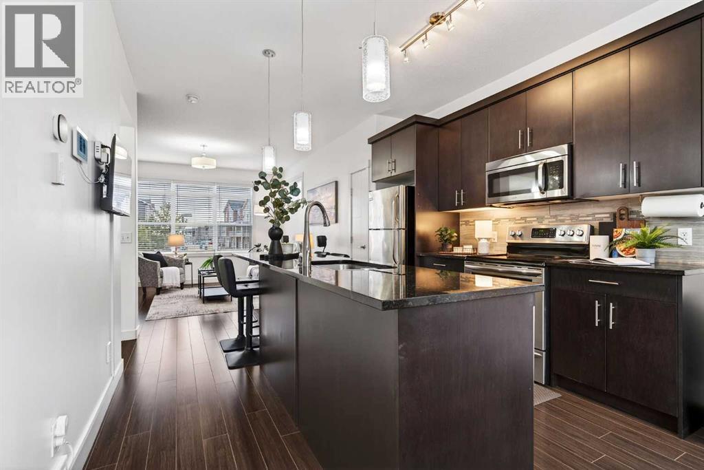 404 Redstone View Ne, Calgary, AB - Indoor Photo Showing Kitchen With Upgraded Kitchen