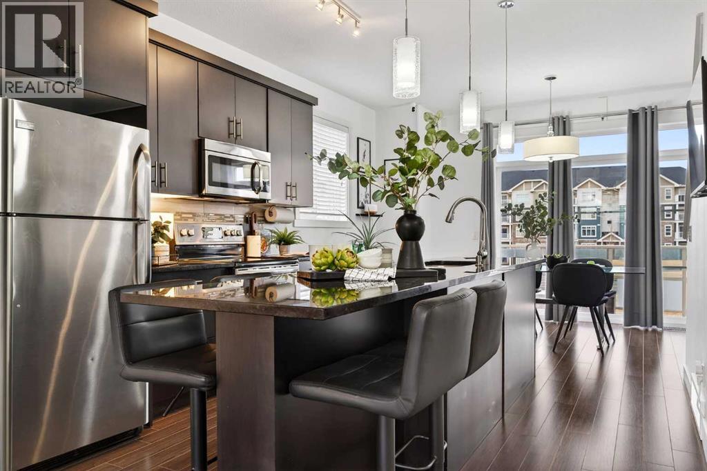 404 Redstone View Ne, Calgary, AB - Indoor Photo Showing Kitchen With Stainless Steel Kitchen With Upgraded Kitchen